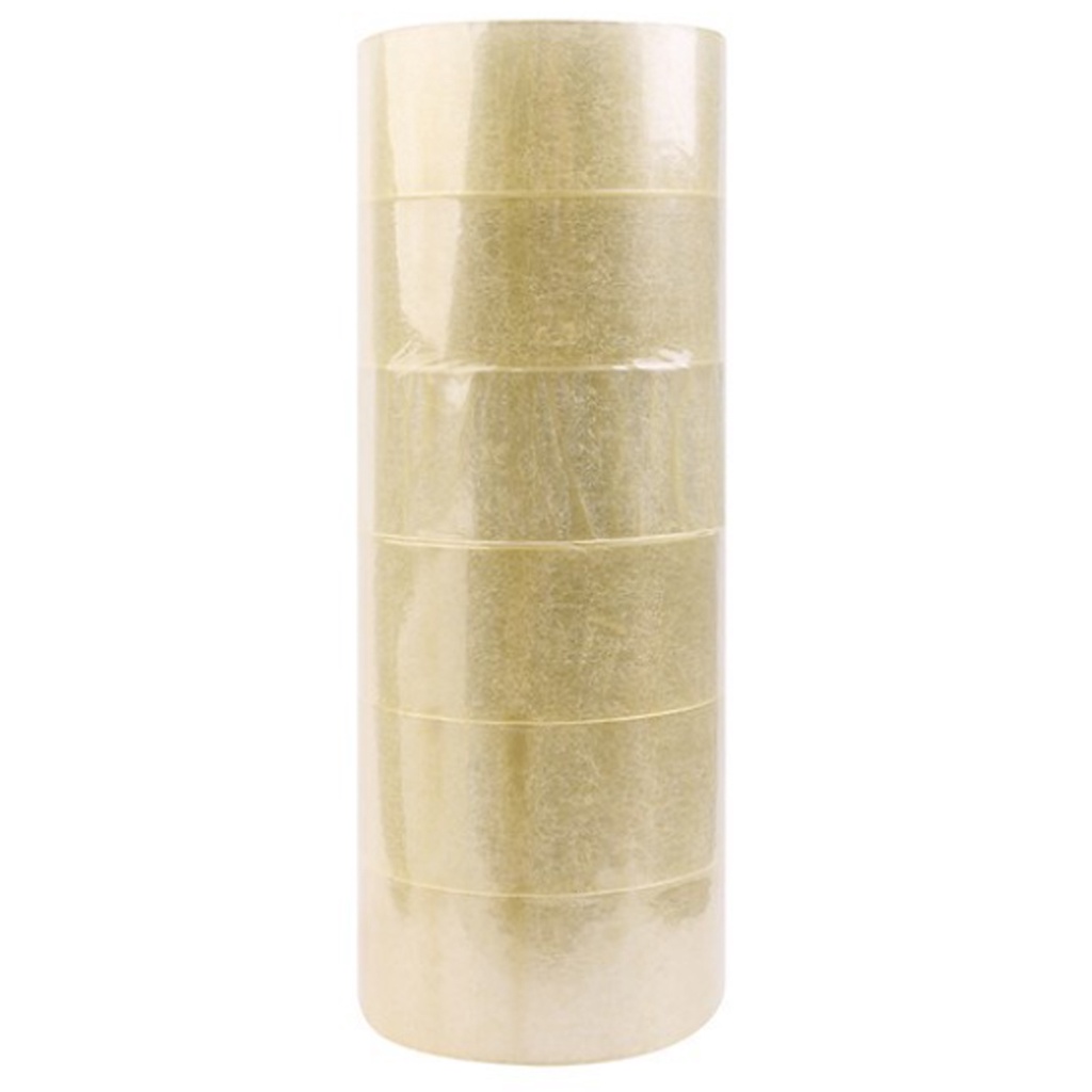 Băng Keo 200 Yard Khổ 4.8 CM 4F8 350g Lõi Nhựa Màu Trắng Trong Suốt Chất Lượng Cao Siêu Dính Bền Dai Tiện Dụng Tốt Nhất