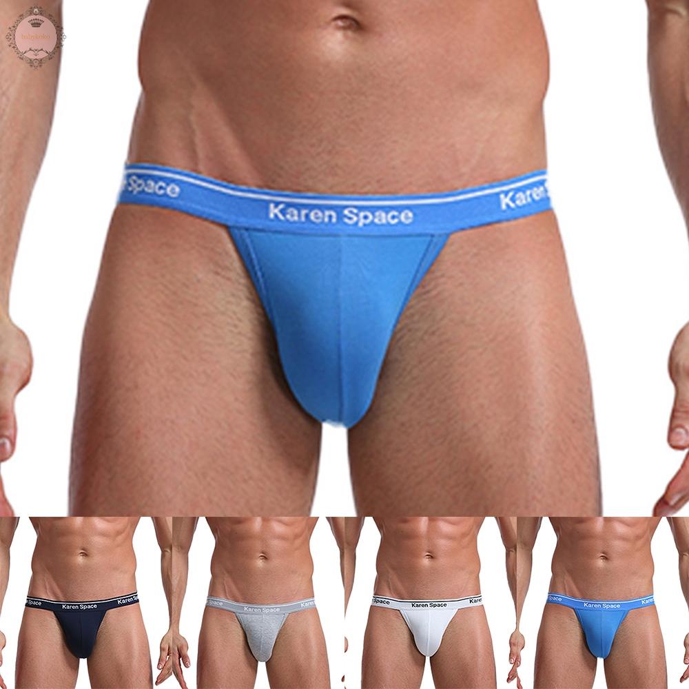 Mens Briefs Underpants Breathable Bulge Pouch Comfortable Cotton G-String