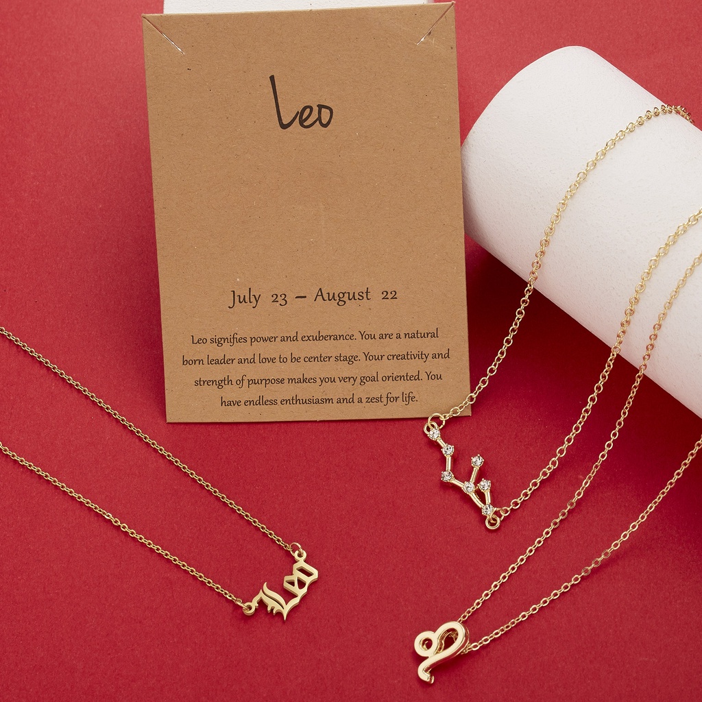 Set 3 Vòng cổ Cung Hoàng Đạo Thời Trang