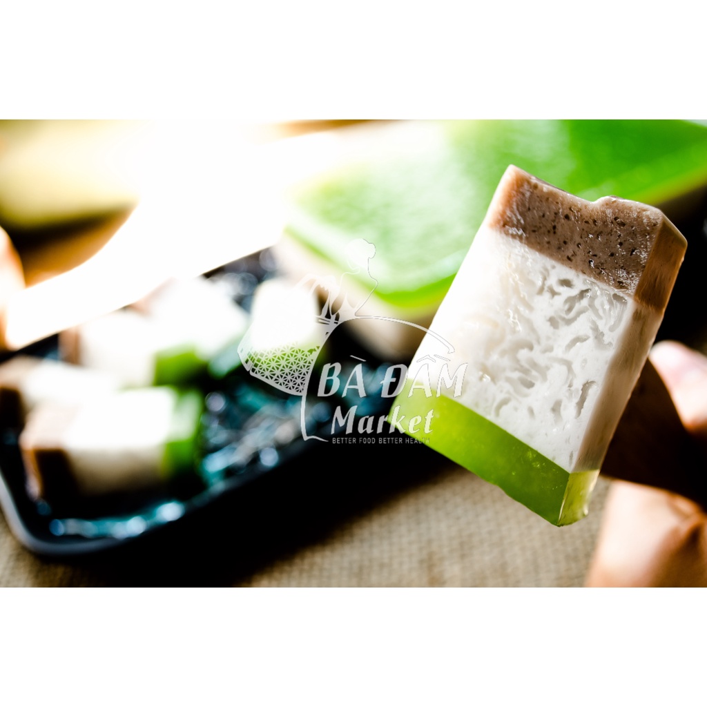 COMBO 02 RAU CÂU SỢI CHÂN VỊT 3 LỚP NHÀ MOM,  ĐẾ CA CAO VÀ ĐẾ CAPHE TƯƠI 800GR x2 (1.6kg)