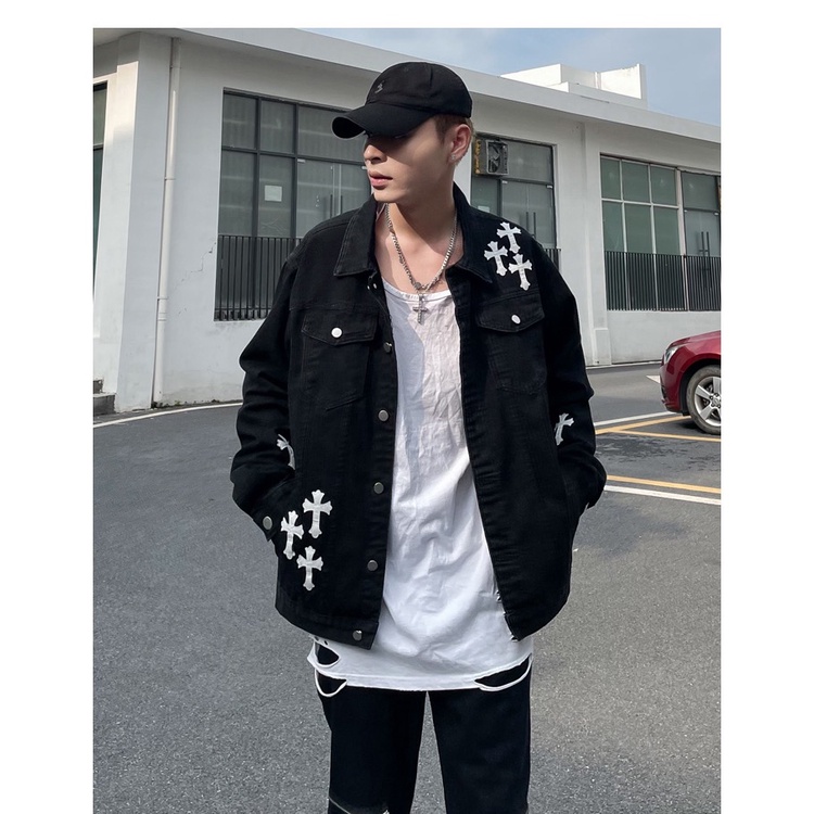Áo Jeans Jacket Chrome Heart1 FW22
