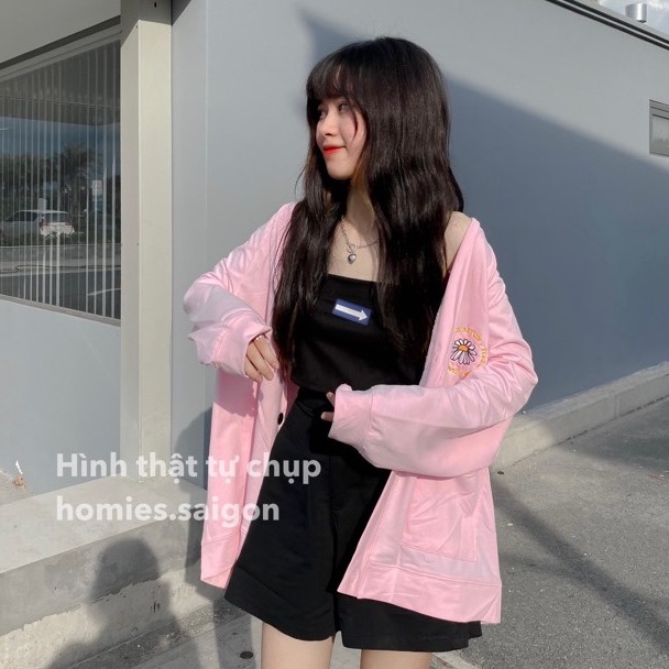 Áo khoác cardigan HOMIES in chữ Floral Fun