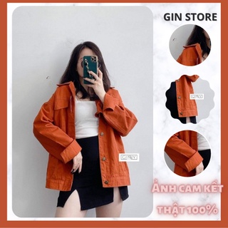 Áo Khoác Kaki Jean Basic | Nhiều Màu | Nhiều Size | Basic | Thời Trang | GinStore
