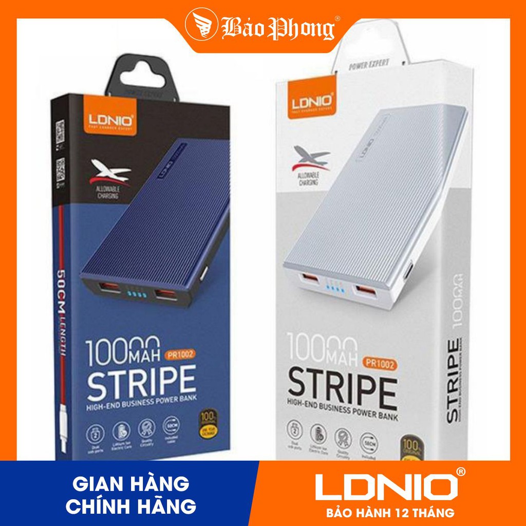 Pin Dự Phòng Vân Gỗ 10.000mAh LDNIO - PR1002