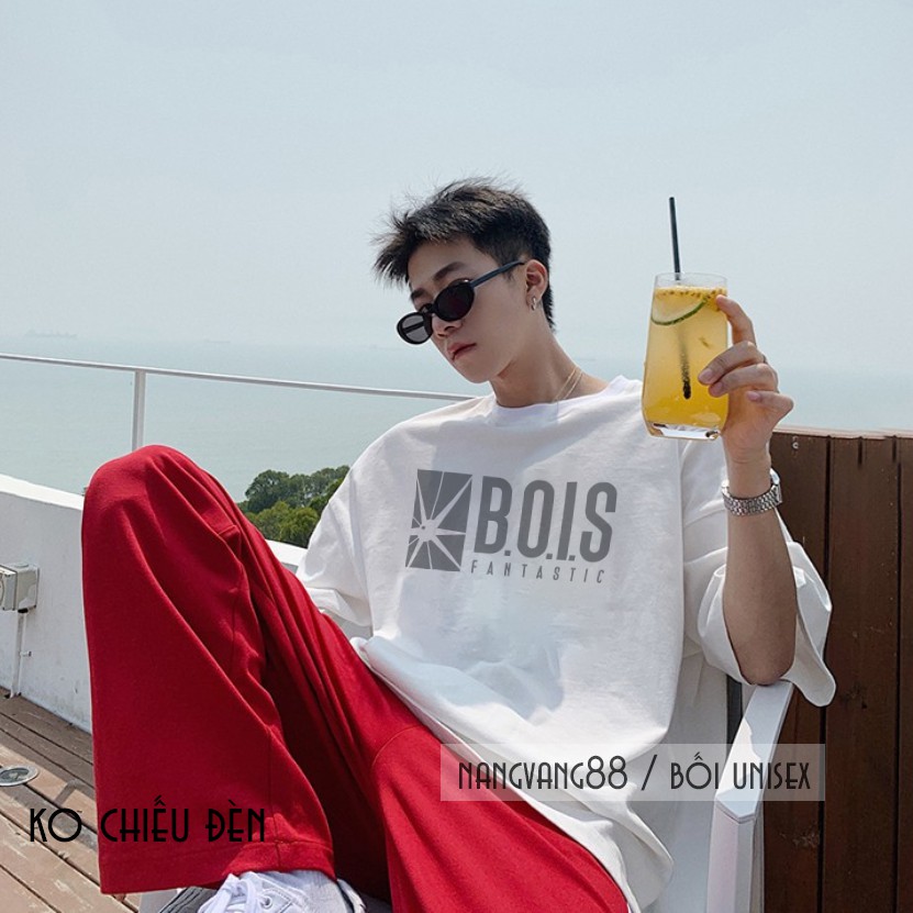 Áo Thun Unisex B.O.I.S Thiết Kế Phản Quang Tay Lỡ Nhiều Màu | BigBuy360 - bigbuy360.vn