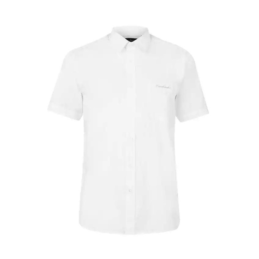 [ ORDER ] Áo Sơ Mi Nam Ngắn Tay Pierre Cardin Plain White