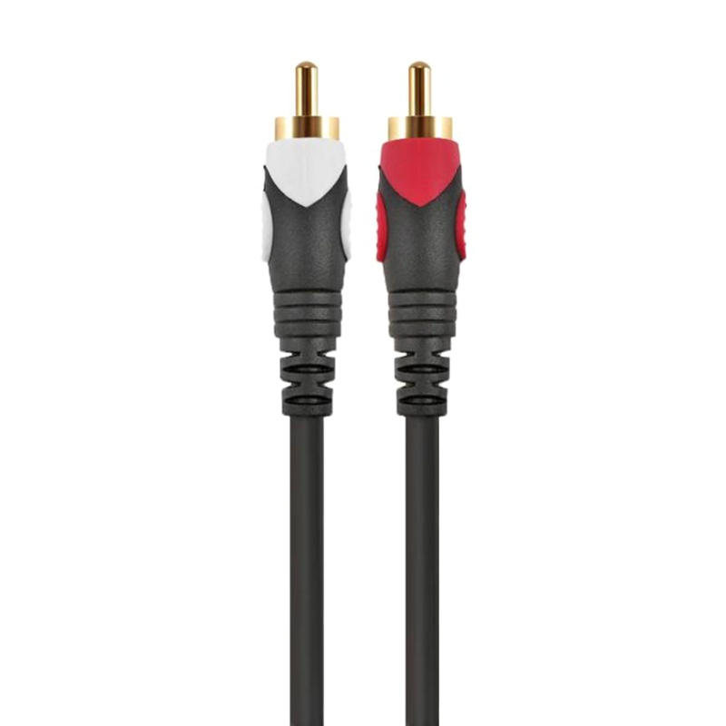 Cáp Chữ Y Nối Dài Chuyển Đổi Đầu Cắm RCA Kép Sang Hai Cổng Cắm RCA 6.35mm 1 / 4 &quot;(6.35mm) TS