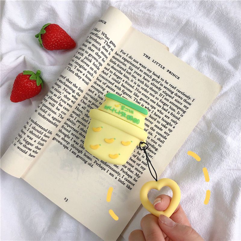 Vỏ Silicone Mềm Có Dây Đeo Bảo Vệ Hộp Sạc Tai Nghe Bluetooth Air Pods