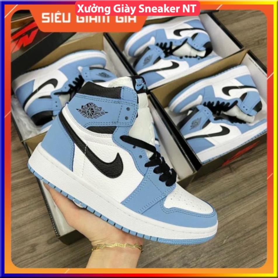 Giày Jordan 1 High University Blue [QUÀ TẶNG, Giày Cổ Cao Cao Nam Nữ Hot 2021