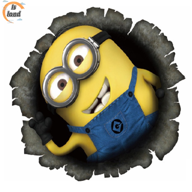 Miếng Dán Họa Tiết Minion Hoạt Hình Chống Nước Tự Dính Cảnh Báo Nhiên Liệu Cho Xe Hơi