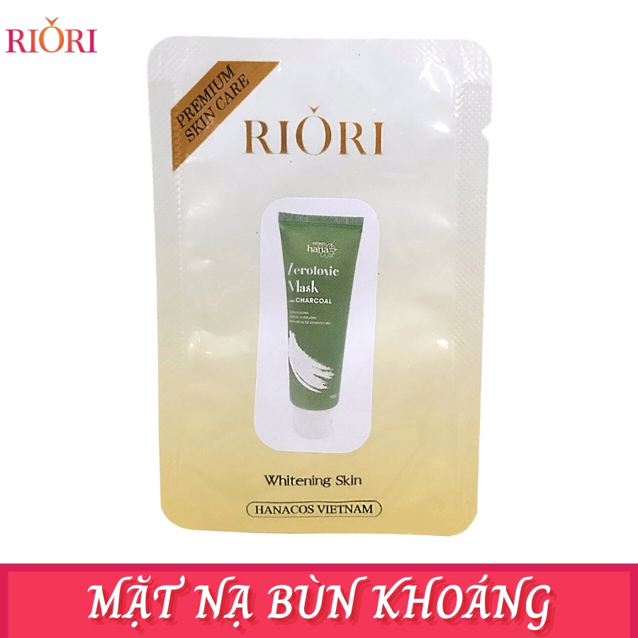 (DẠNG GÓI) Mặt Nạ Bùn Khoáng Thải Độc Ngừa Mụn RIORI ZEROTOXIC MASK 1.5g