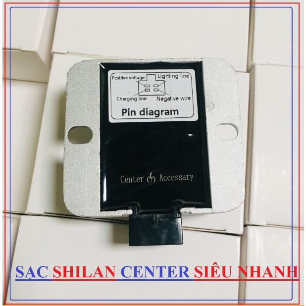 Sạc độ SHILAN, Sạc độ xe máy Shilan không cần đấu điện, sạc xe máy BẢO HÀNH 3 THÁNG