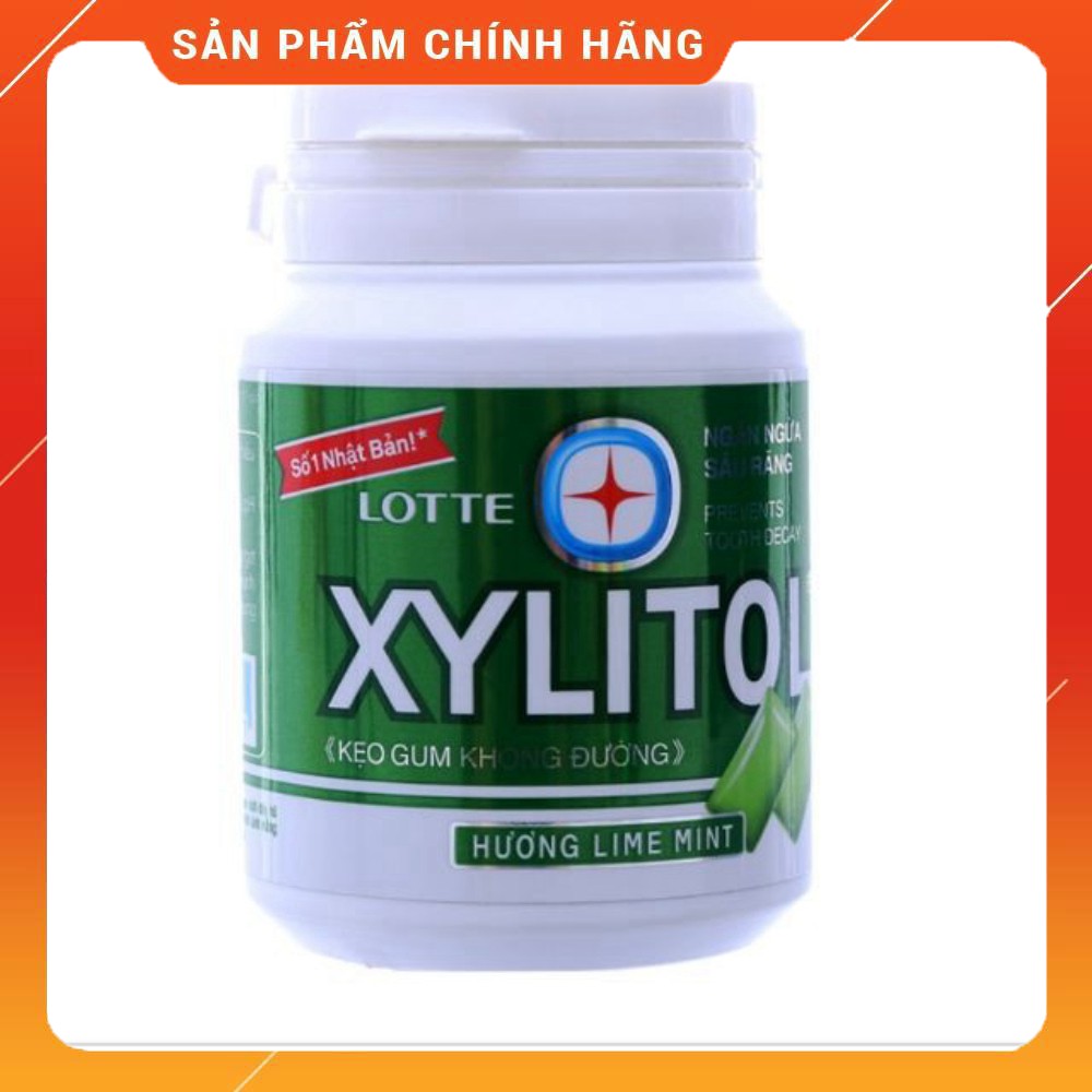 Singum Xylitol hương bạc hà chanh hũ 58g date mới .