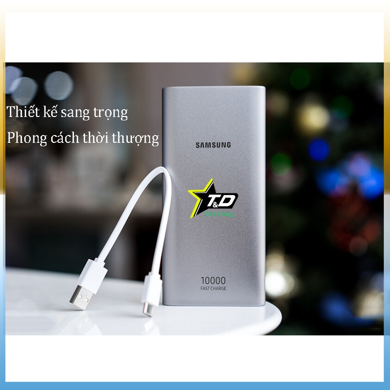 Pin dự phòng Samsung EB-P1100 10.000 mAh cổng USB-C- Sạc dự phòng 10.00mAh mỏng hỗ trợ sạc nhanh