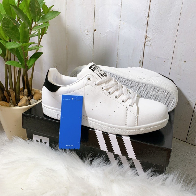 Giày stan smith trắng gót đen loại đẹp súp chuẩn fullbox 587