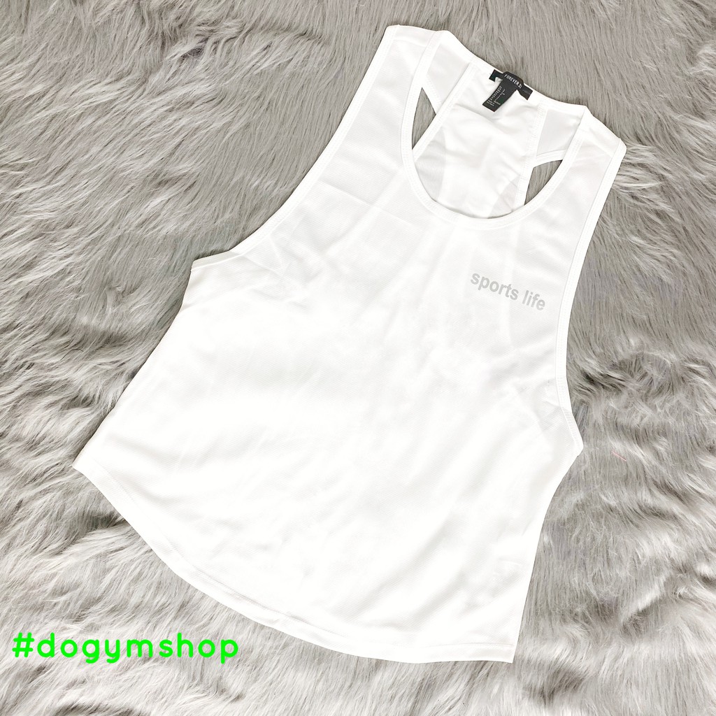 Áo tank top phủ ngoài nữ FOREVERN21- tập gym, yoga.