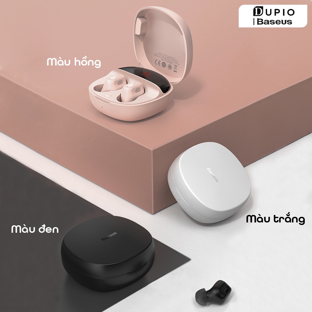 Tai nghe không dây DUPIO Baseus TN06 Bluetooth tws dung lượng pin lớn có đèn hiển thị pin