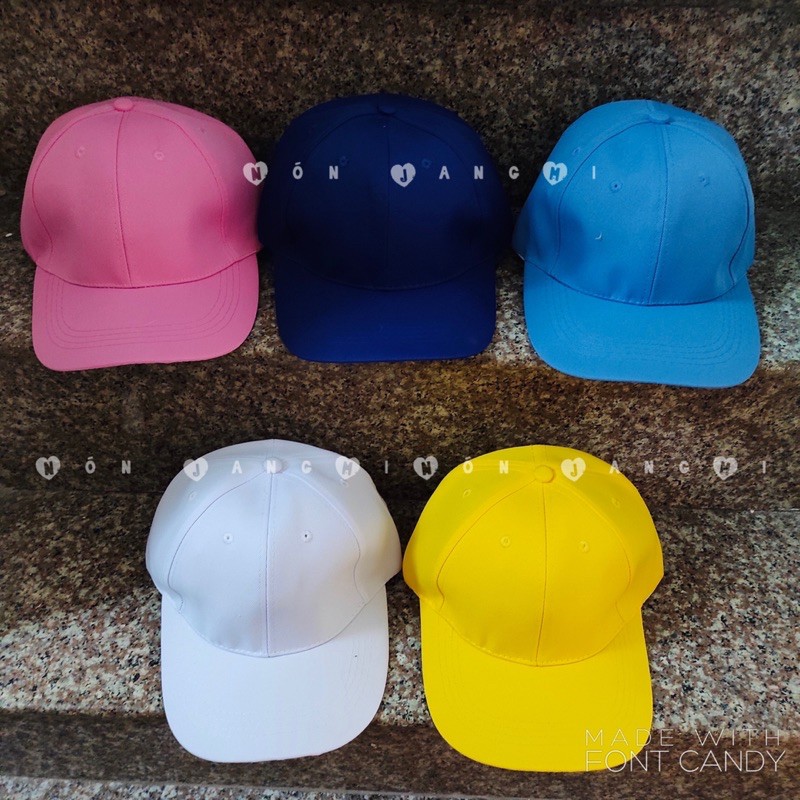 ☘Nón Lưỡi Trai Trơn Rẻ Đủ Màu 16 Màu Tự Chọn☘️