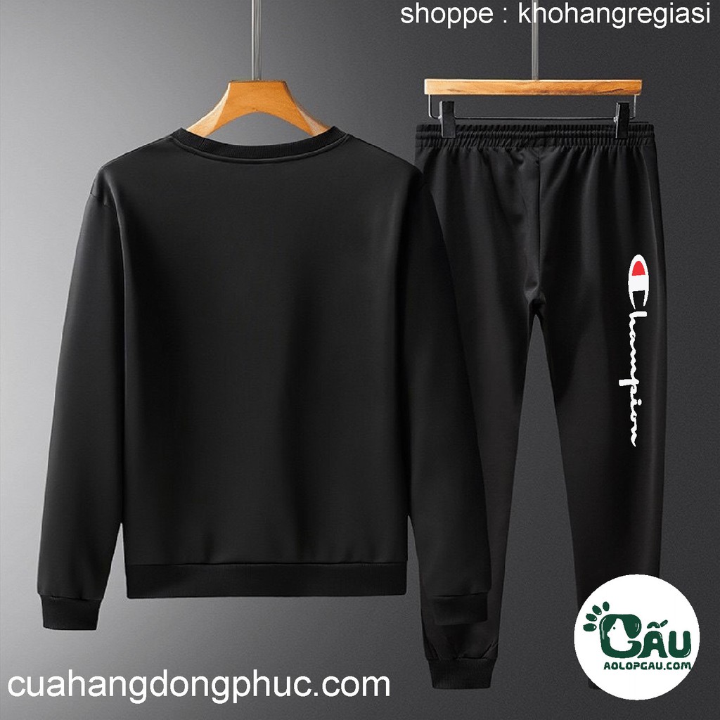 Áo Sweater - Quần Nỉ thun Champion Gấu 194 Store