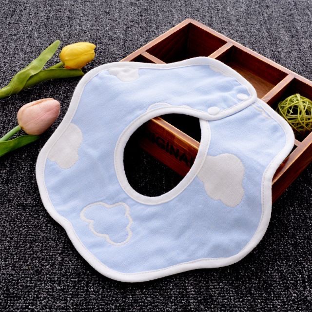 Set 3 Yếm xô xoay 360 độ 2 mặt 6 lớp cho bé ăn dặm