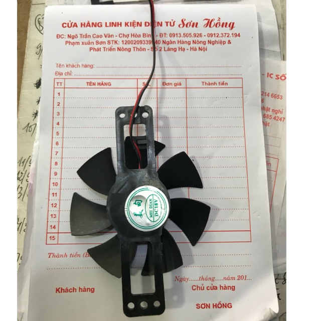 Quạt làm mát bếp từ loại nhỏ 18VDC 8.5 cm