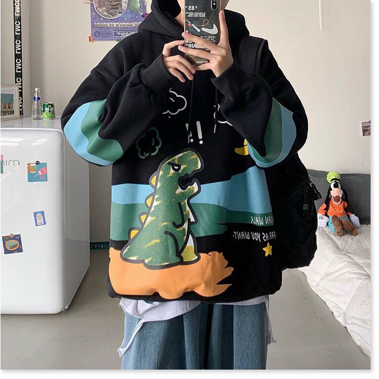 ÁO KHOÁC NỈ HODDIES KHỦNG LONG CỰC CHẤT SIÊU HOT HÈ THỜI TRANG KME FASHION