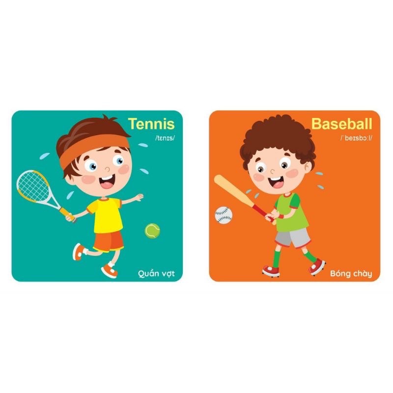 Flashcard - Bộ thẻ thư viện hình ảnh đầu tiên cho bé My First Picture Book 8 chủ đề song ngữ Anh Việt quét mã QR nghe