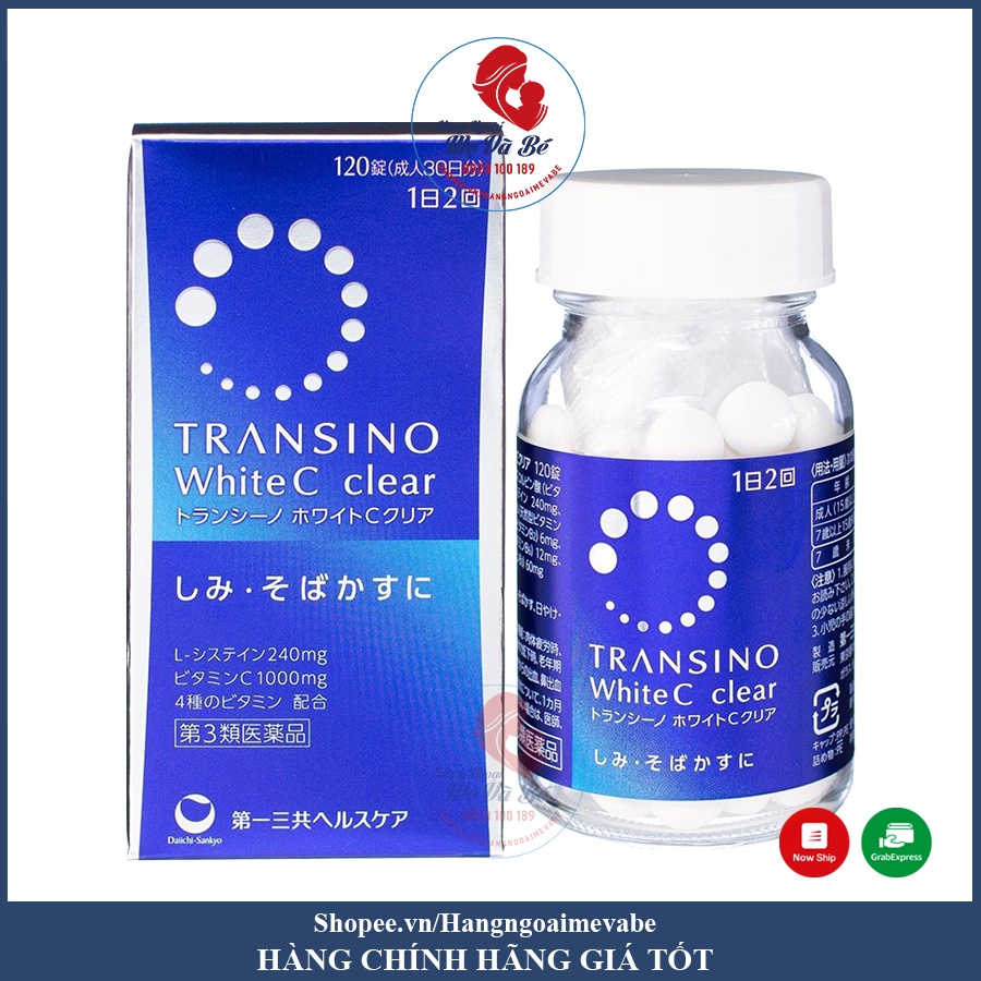 Viên uống sáng da giảm nám Transino 240 viên 120 viên Nhật Bản