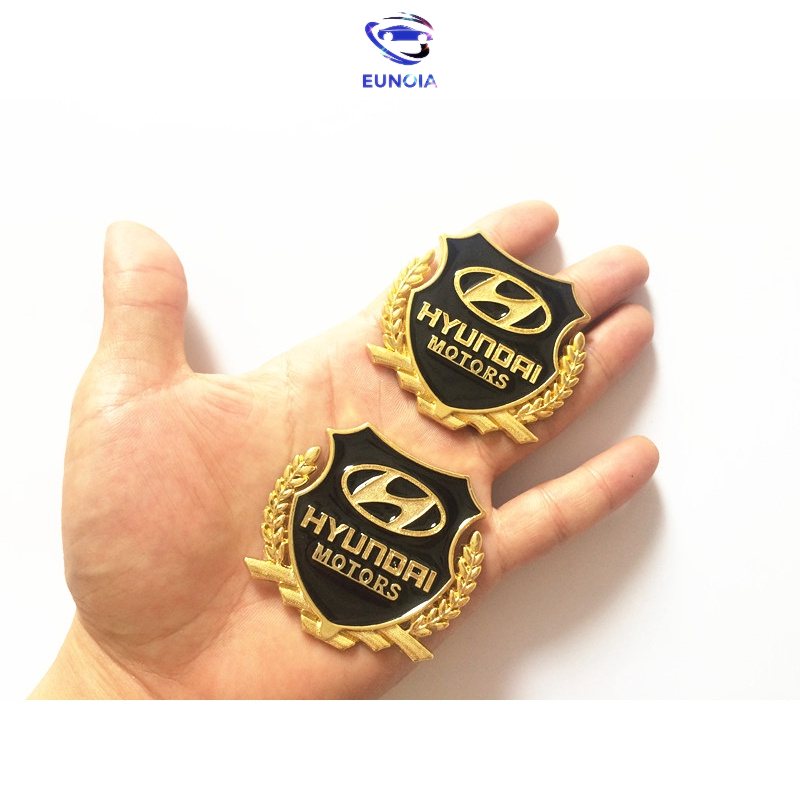 Bộ 02 Logo Bông lúa Hyundai