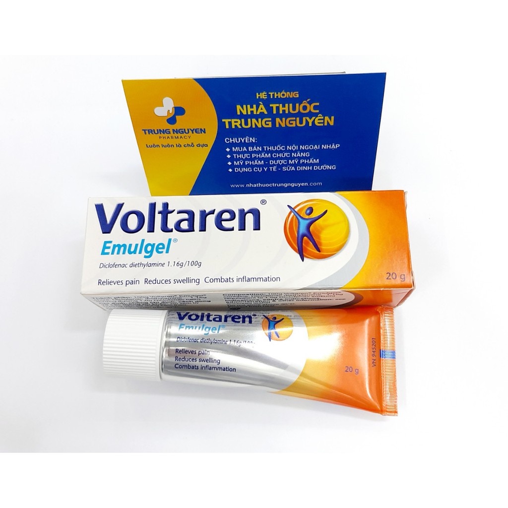 GEL BÔI GIẢM ĐAU CHỐNG VIÊM VOLTAREN EMULGEL TUÝP 20g