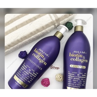 Dầu Gội - Dầu Xả Biotin & Collagen OGX Shampoo 750ml