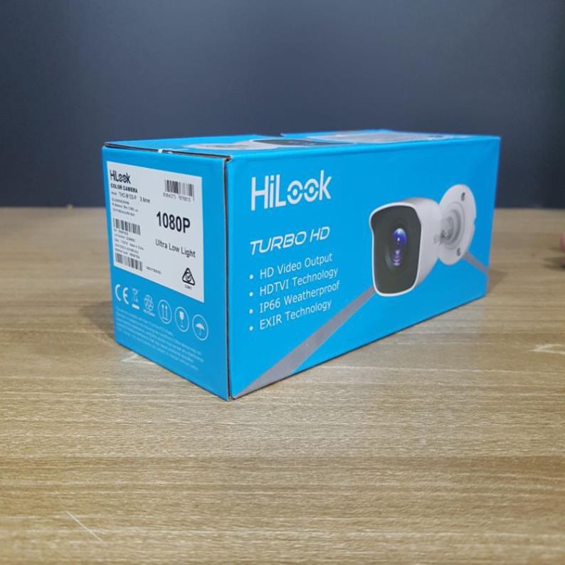 [Mã 154ELSALE2 giảm 7% đơn 300K] Camera HD-TVI hồng ngoại 2.0 Megapixel HILOOK THC-B123-P - Hàng chính hãng