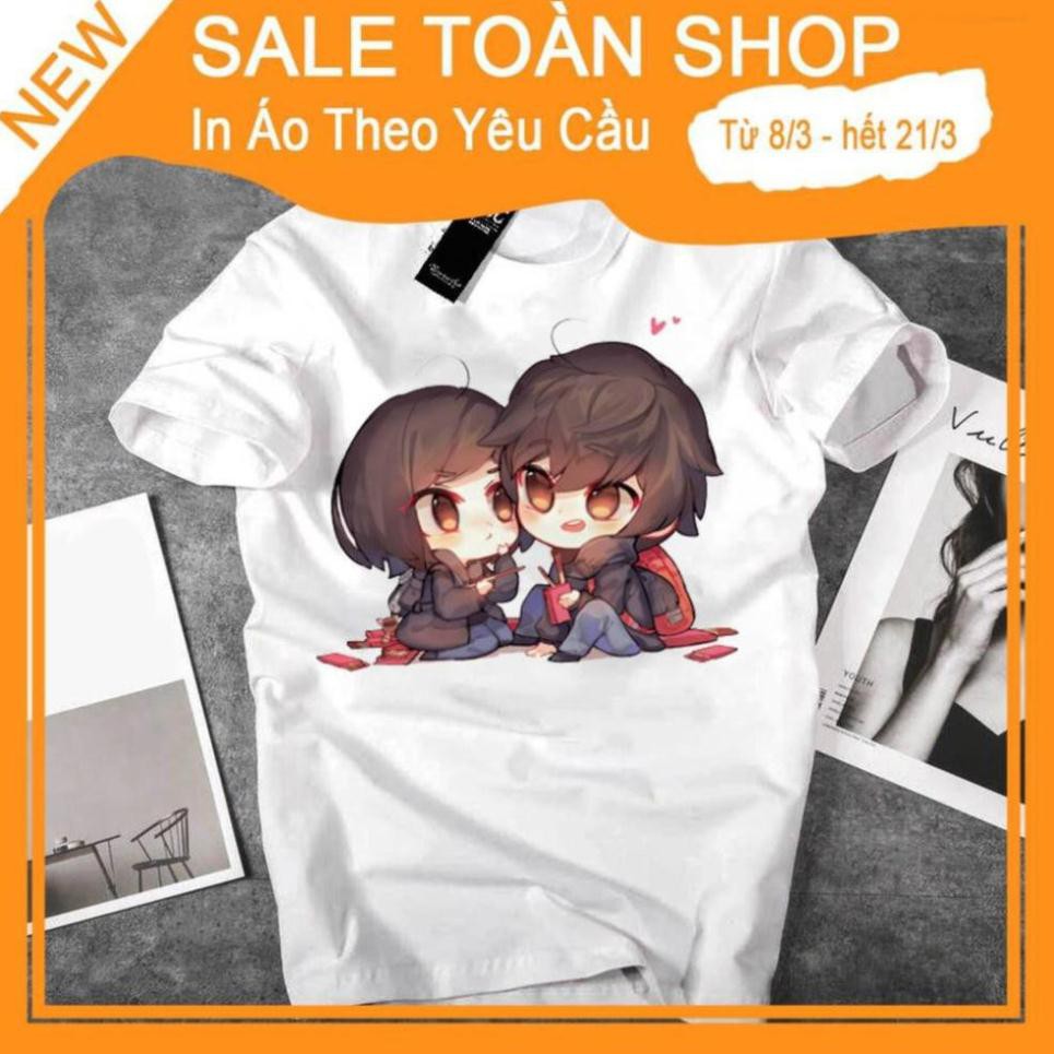 Áo thun Nam Nữ Chibi Dễ Thương Áo thun Unisex - Áo thun tay lỡ cặp đôi - Áo thun Hàn Quốc 846875