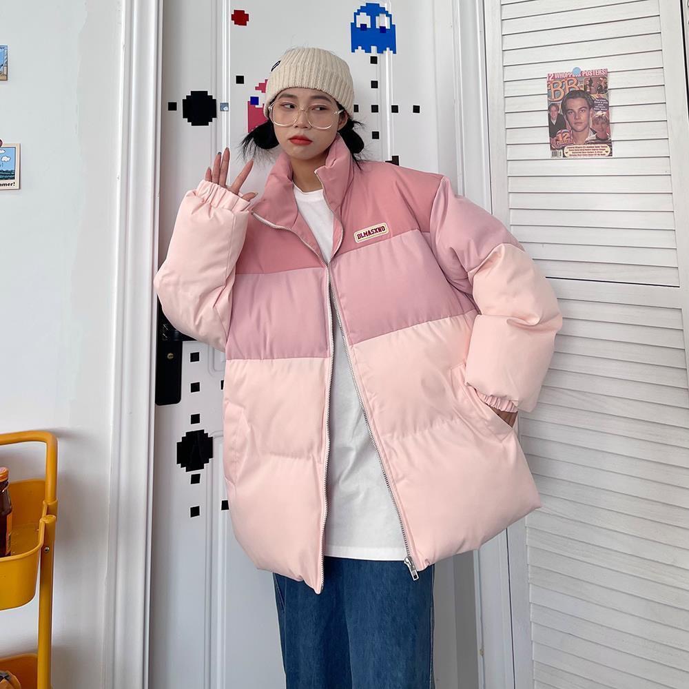 Áo khoác phao nữ màu đại hàn màu xanh hồng pastel dáng rộng đẹp hàng loại 1 siêu nhẹ siêu dày ấm đủ size