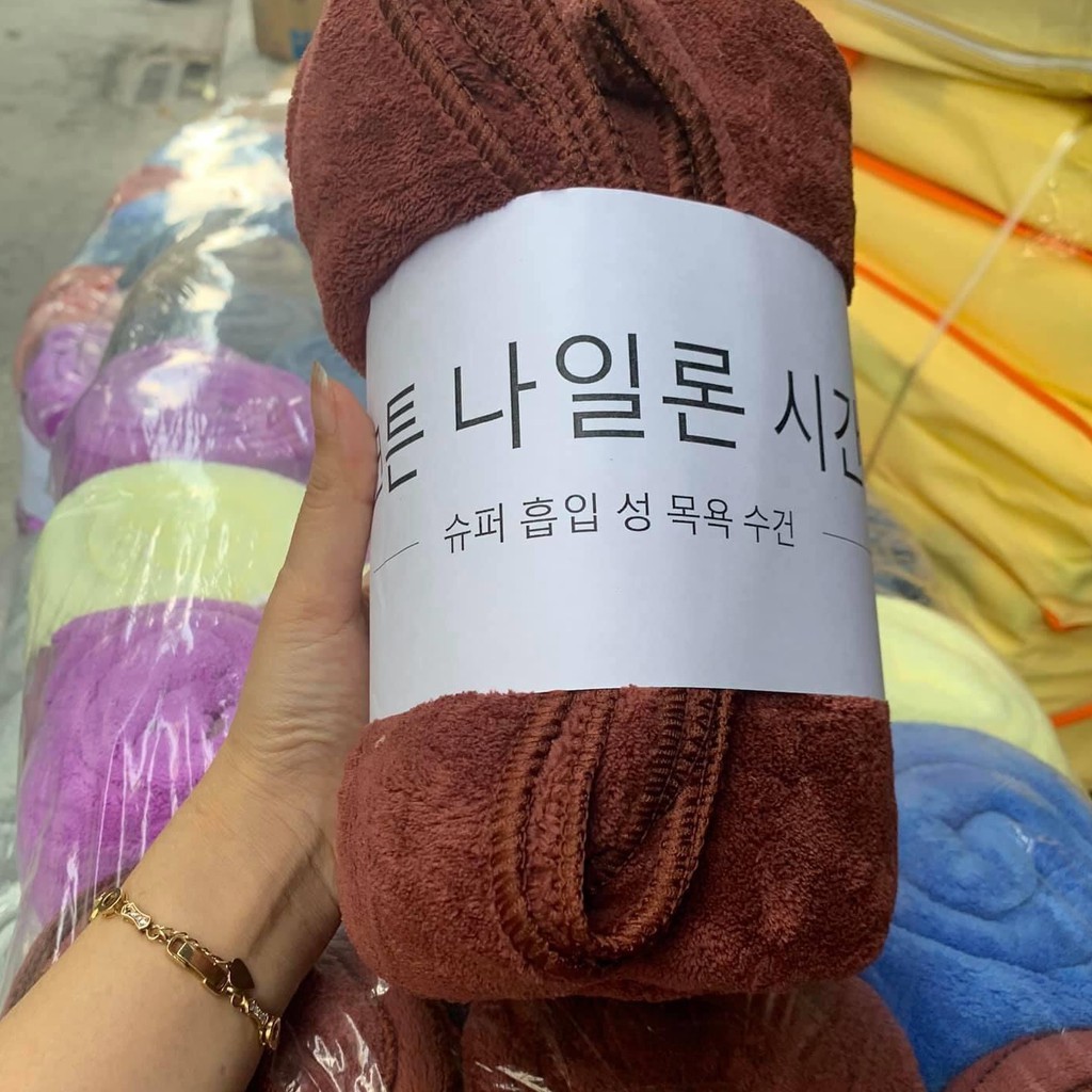 [HÀNG LOẠI 1] Khăn Tắm Hàn Quốc Mềm Mịn, Thấm hút tốt, Khổ 70cm x 140cm