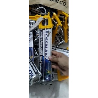 Súng bắn keo silicon vàng bossman