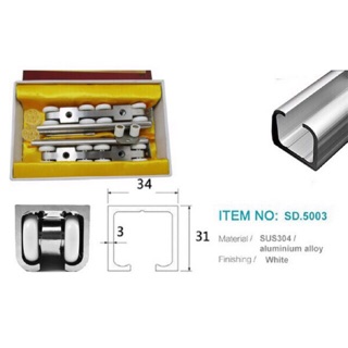 Bộ bánh xe cửa lùa nhôm