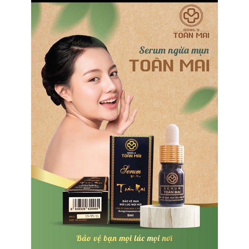 Serum ngừa mụn TOÀN MAI, nám, giời leo, zona, kiến ba khoang, hoại tử,dị ứng, u nhọt, corti, vết thương, bỏng 5ml
