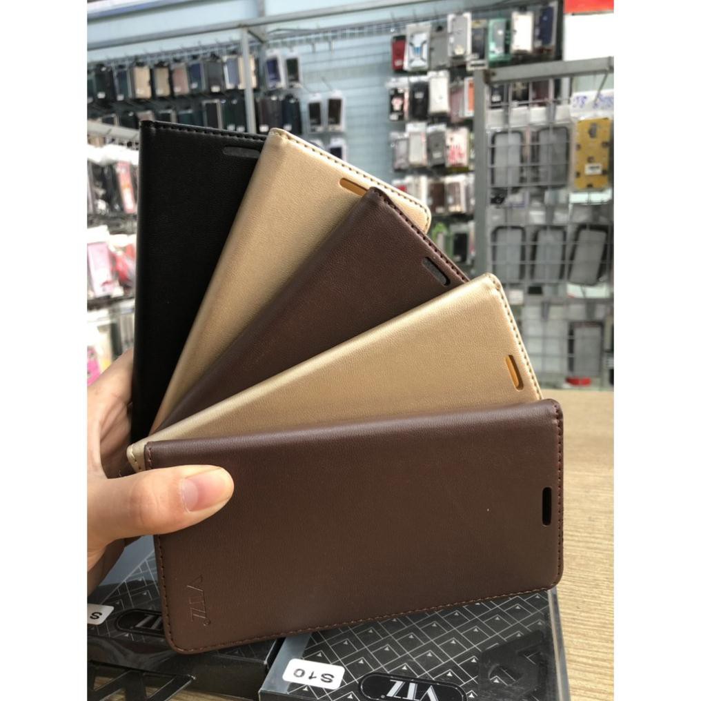 Bao da Samsung Galaxy S10 / s10 plus nắp gập dạng ví may viền sang trọng