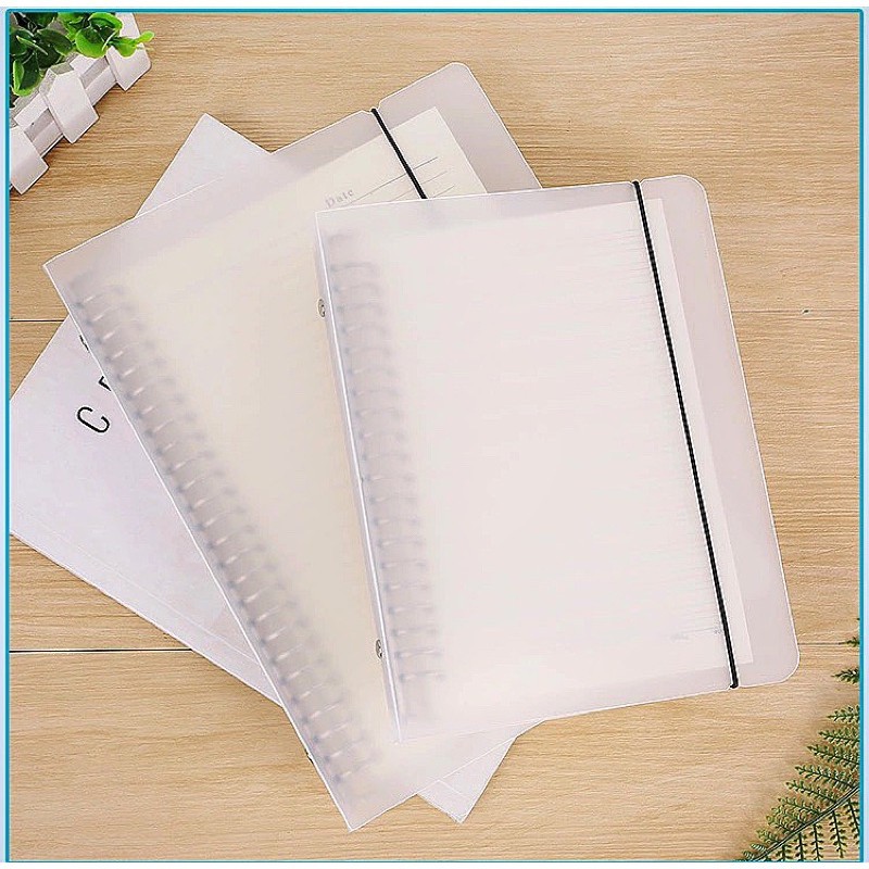 Binder bìa sổ còng nhựa cao cấp kèm giấy refill làm sổ kế hoạch planner