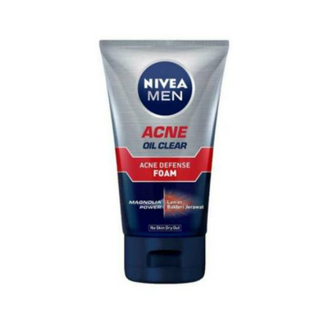 (hàng Mới Về) Sữa Rửa Mặt Tạo Bọt Nivea Trị Mụn Cho Nam