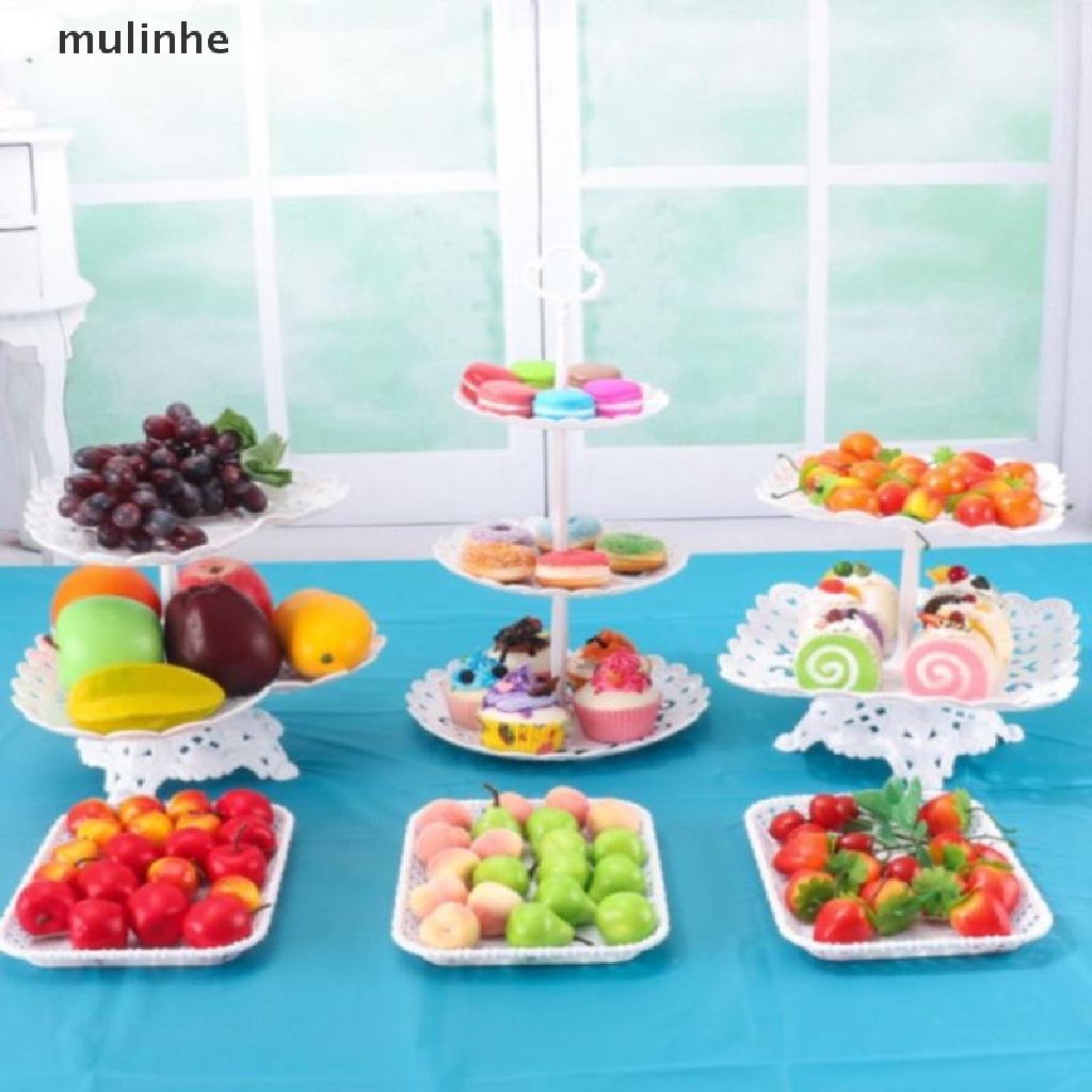 Set 1 / 2 Giá Đỡ Bánh Cupcake / Snack / Trái Cây Ba Tầng Sáng Tạo