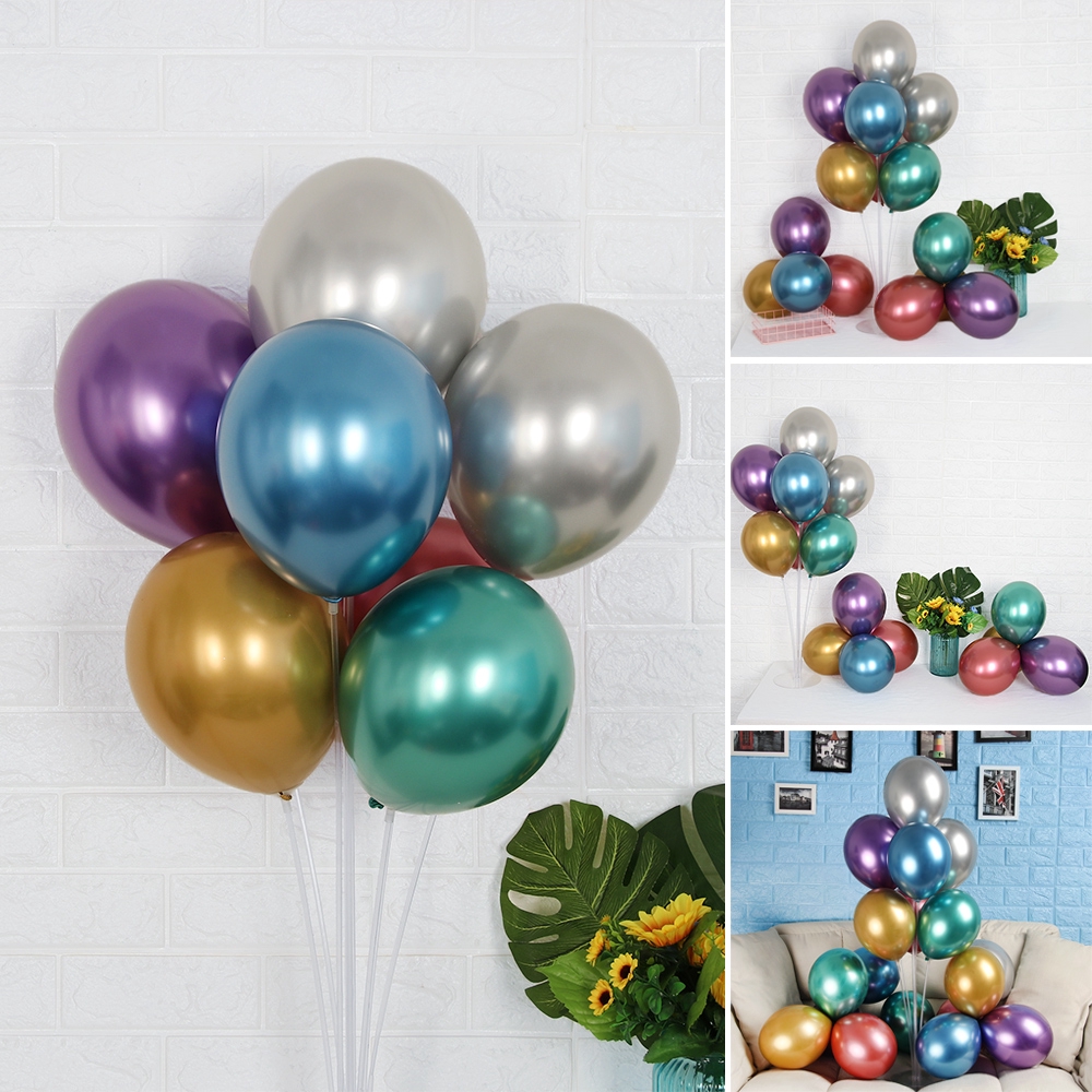 Bộ 10/20 bong bóng bằng mũ cao su 10'' trang trí tiệc