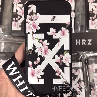 Ốp lưng Off White iphone 6/6s/6p/7/7p/8/8p/X (Tặng kèm dây đeo)