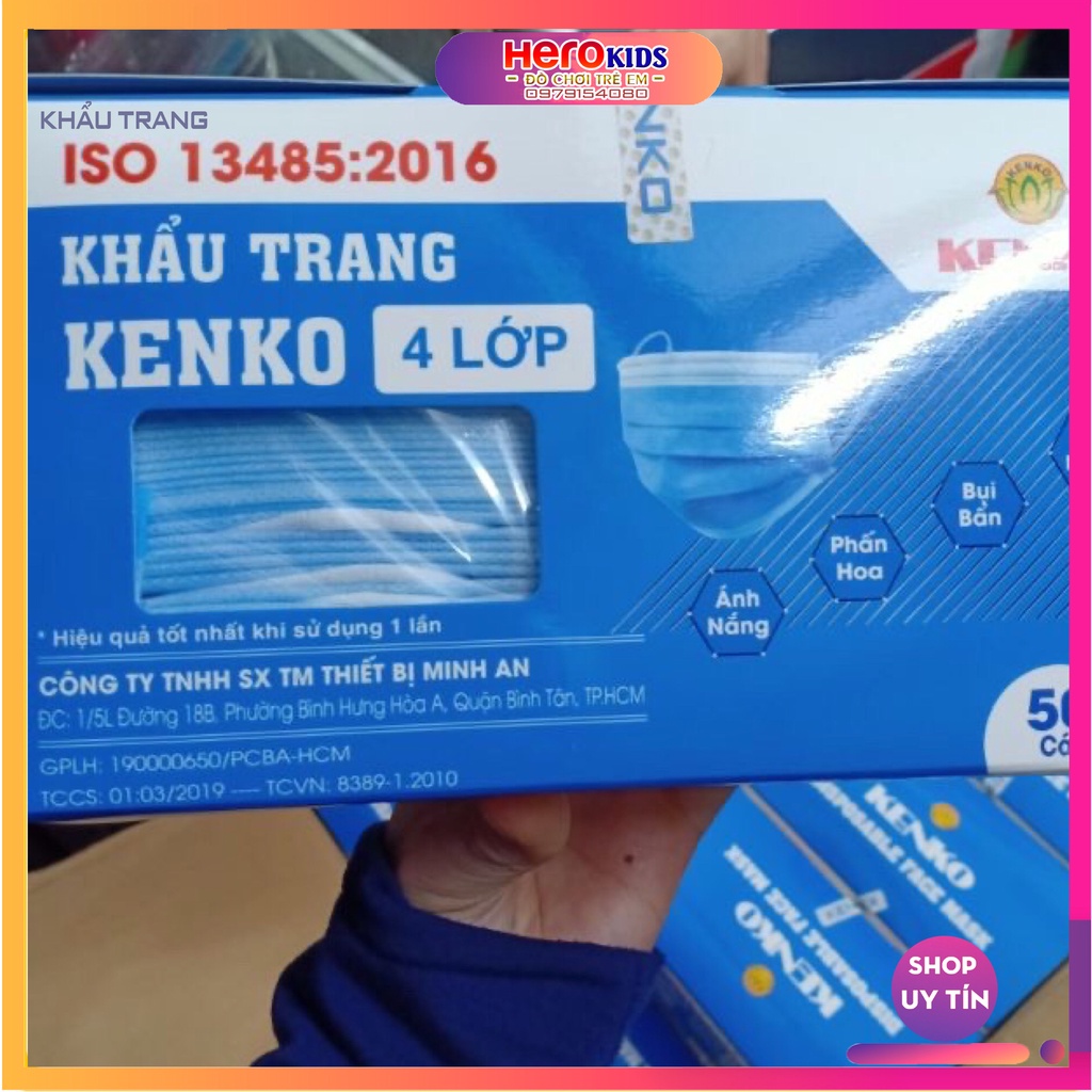 Khẩu Trang Y Tế Kháng Khuẩn 4 Lớp Kenko