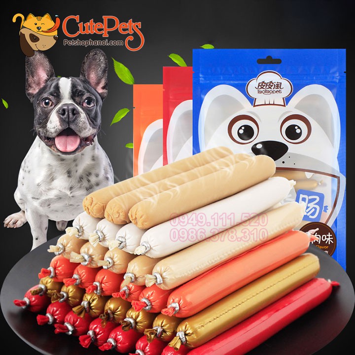 Bánh thưởng cho chó, Xúc xích dinh dưỡng Taotaopet lẻ 1 cái - Cutepets