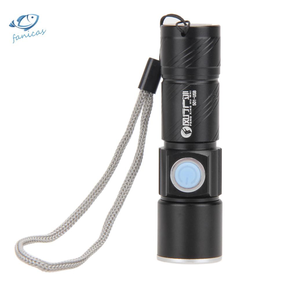 CREE Đèn Pin Led 800lm Chống Nước Có Thể Phóng To Cổng Sạc Usb