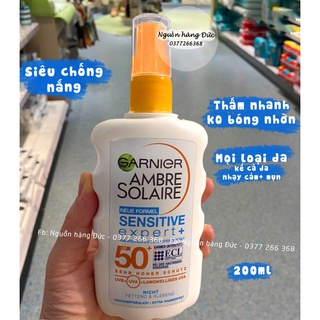 Kem Chống Nắng Garnier dạng Xịt Đức Hàng Nội địa Đức Nguồn hàng Đức