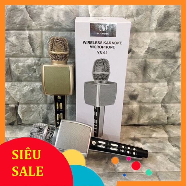 Micro Karaoke Bluetooth Cao Cấp SU YOSD YS-92 Âm Thanh Cực Vang