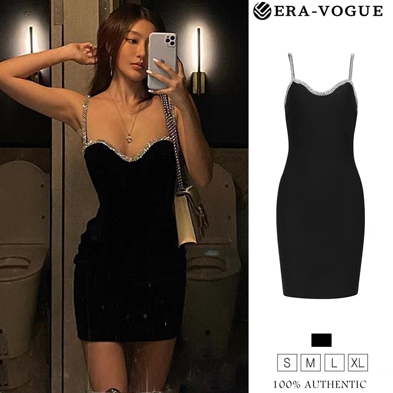 EraVogue🌷 Đầm Màu Đen Quyến Rũ Thời Trang Hàn Quốc Cho Nữ váy dạ hội Y9931